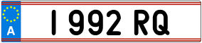 Trailer License Plate